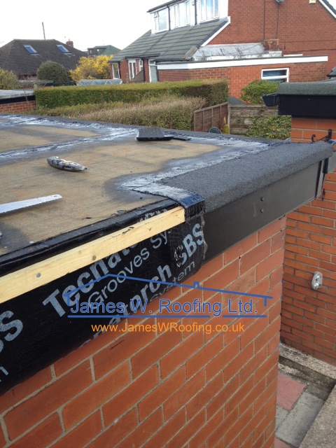 Felt Roof being installed in Manchester
